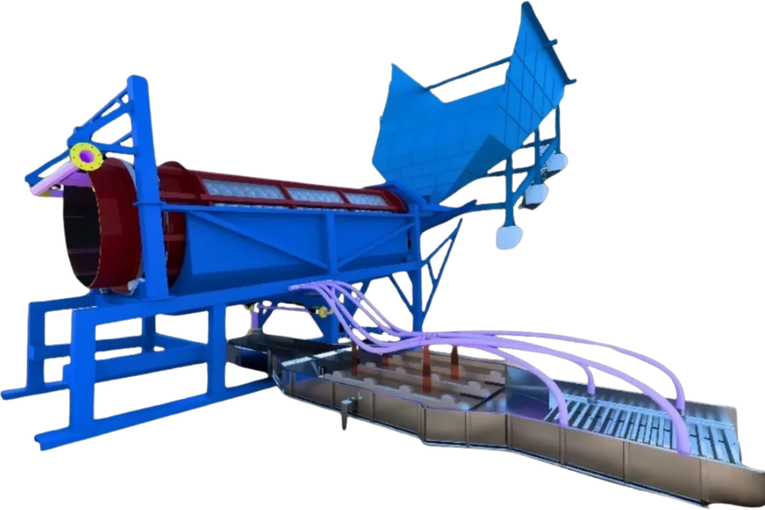 Diseño 3D de planta de concentración de Grupo Amazon Tech